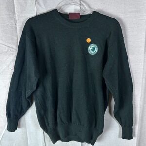 Glenmuir 1891 Golf Club Hardenberg Wool Sweater Mens S Green Crewneck Pullover